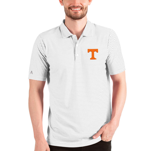 Men's Antigua White/Silver Tennessee Volunteers Esteem Polo