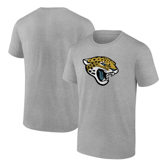 Men's Heather Gray Jacksonville Jaguars Team Logo T-Shirt