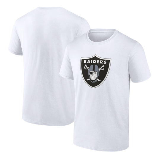 Men's White Las Vegas Raiders Team Logo T-Shirt