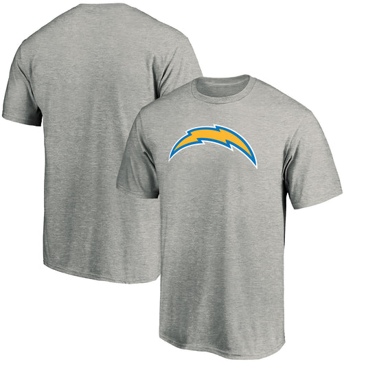 Men's Heather Gray Los Angeles Chargers Team Logo T-Shirt