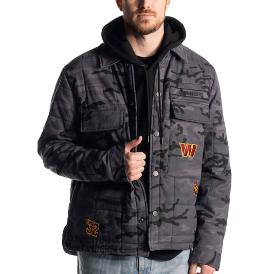 Unisex The Wild Collective Black Washington Commanders Utility Full-Snap Jacket