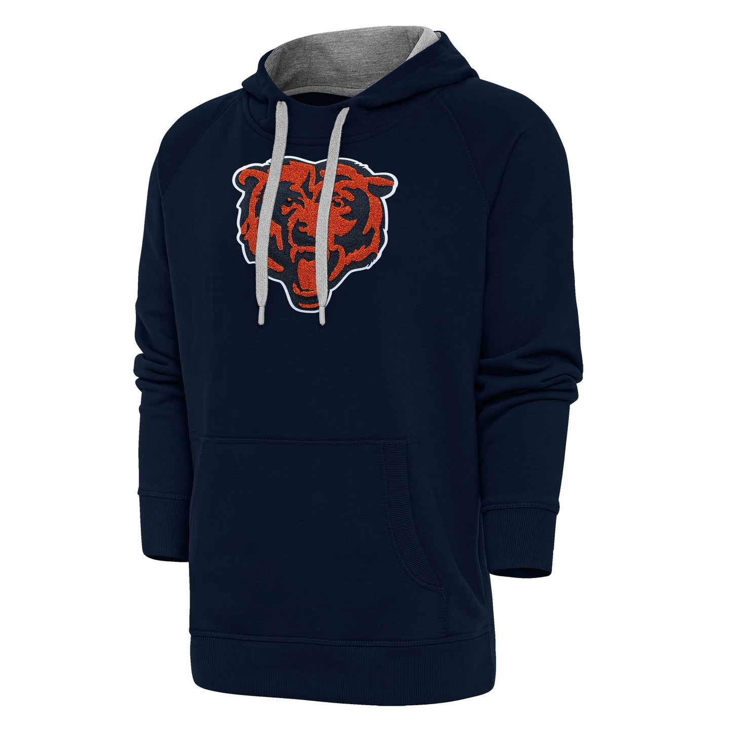 Men's Antigua Navy Chicago Bears Victory Chenille Pullover Hoodie