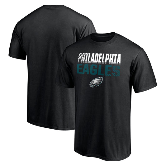 Men's Black Philadelphia Eagles Team Fade Out T-Shirt