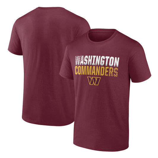 Men's Burgundy Washington Commanders Team Fade Out T-Shirt