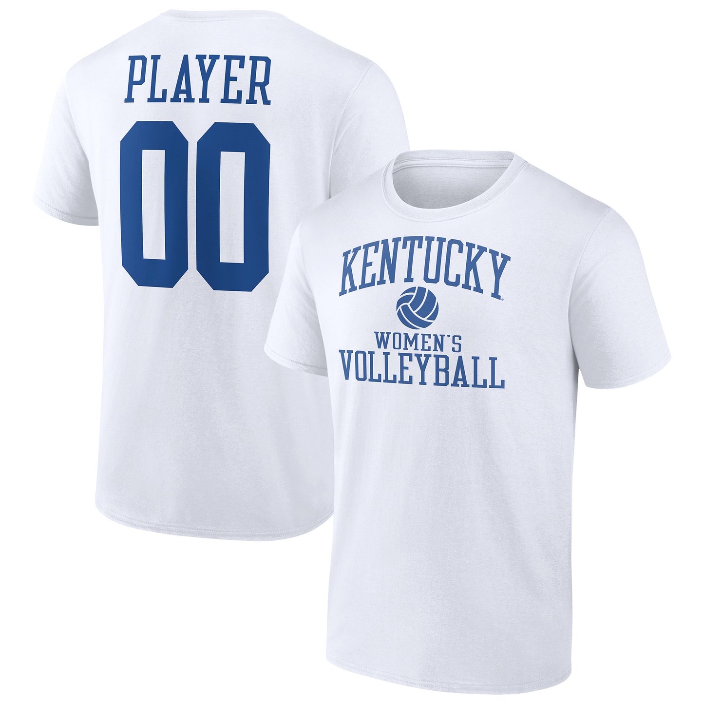 Men's White Kentucky Wildcats Women's Volleyball Pick-A-Player NIL Gameday Tradition T-Shirt