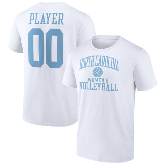 Men's White North Carolina Tar Heels Women's Volleyball Pick-A-Player NIL Gameday Tradition T-Shirt