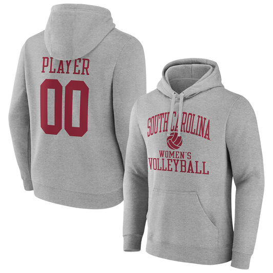 Men's Gray South Carolina Gamecocks Women's Volleyball Pick-A-Player NIL Gameday Tradition Pullover Hoodie