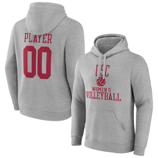 Men's Gray USC Trojans Women's Volleyball Pick-A-Player NIL Gameday Tradition Pullover Hoodie