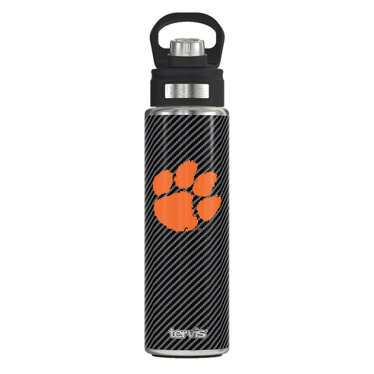 Tervis Clemson Tigers 24oz. Carbon Fiber Wide Mouth Bottle