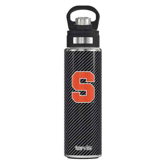 Tervis Syracuse Orange 24oz. Carbon Fiber Wide Mouth Bottle