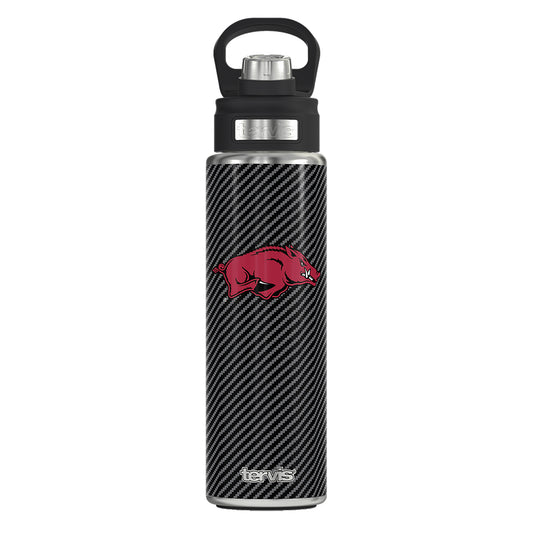 Tervis Arkansas Razorbacks 24oz. Carbon Fiber Wide Mouth Bottle