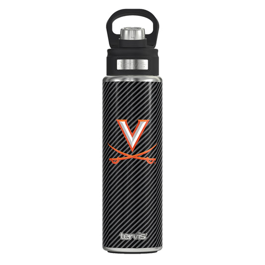 Tervis Virginia Cavaliers 24oz. Carbon Fiber Wide Mouth Bottle