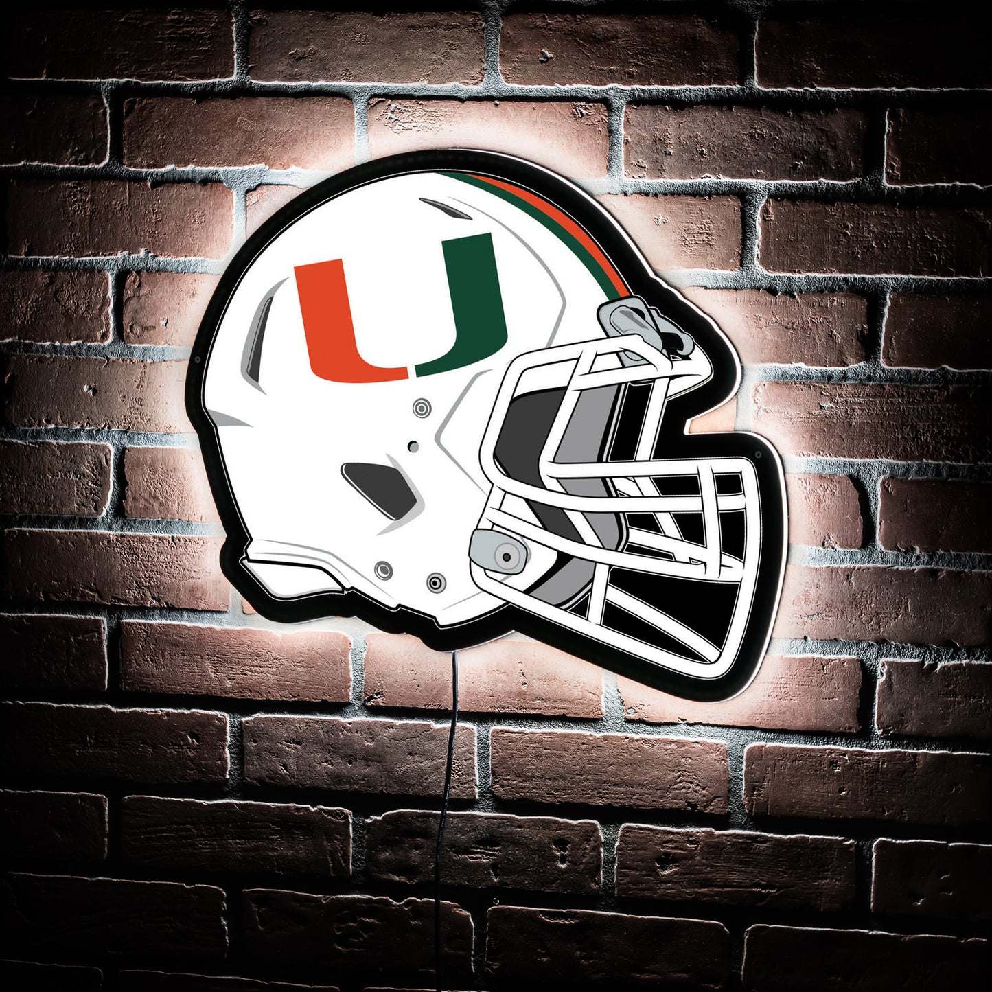 Miami Hurricanes LED Wall Helmet