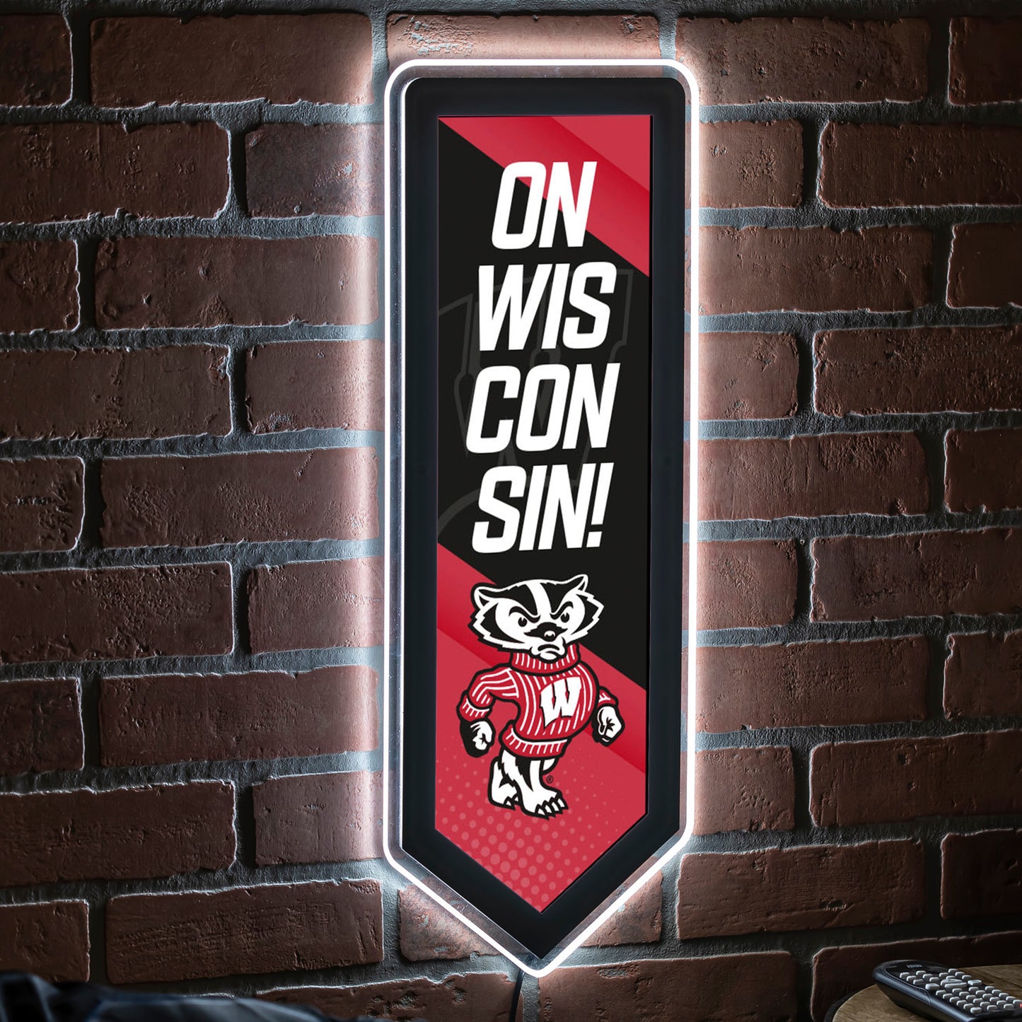 Wisconsin Badgers LED Wall Pennant