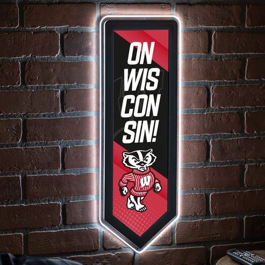Wisconsin Badgers LED Wall Pennant