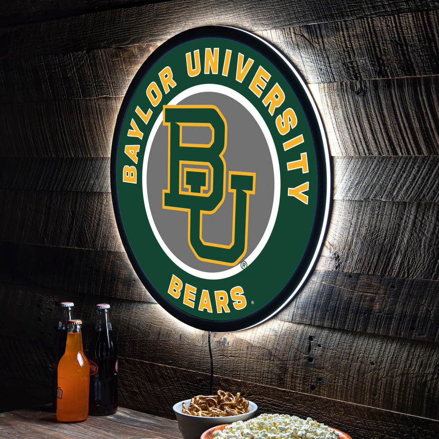 Baylor Bears LED XL Round Wall Décor