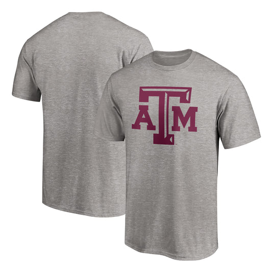 Men's Heather Gray Texas A&M Aggies Logo T-Shirt