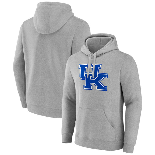 Men's Gray Kentucky Wildcats Logo Pullover Hoodie
