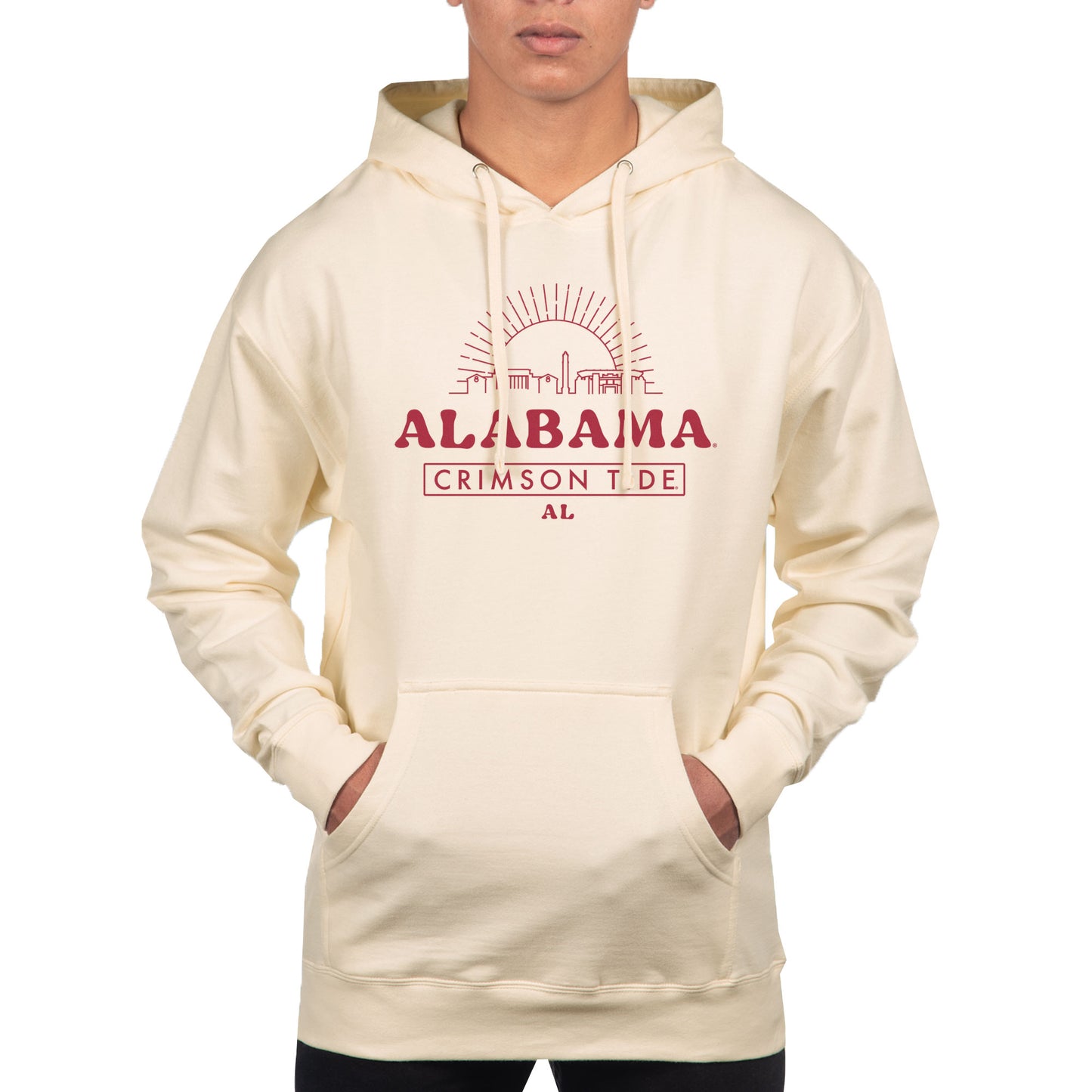 Men's Uscape Apparel Cream Alabama Crimson Tide Standard Hoodie