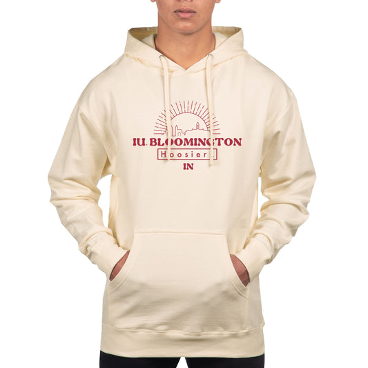 Men's Uscape Apparel Cream Indiana Hoosiers Standard Hoodie