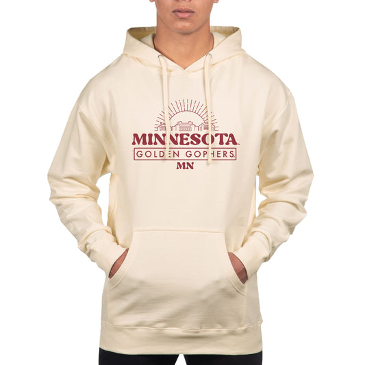 Men's Uscape Apparel Cream Minnesota Golden Gophers Standard Hoodie