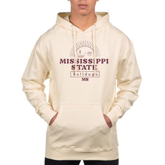 Men's Uscape Apparel Cream Mississippi State Bulldogs Standard Hoodie