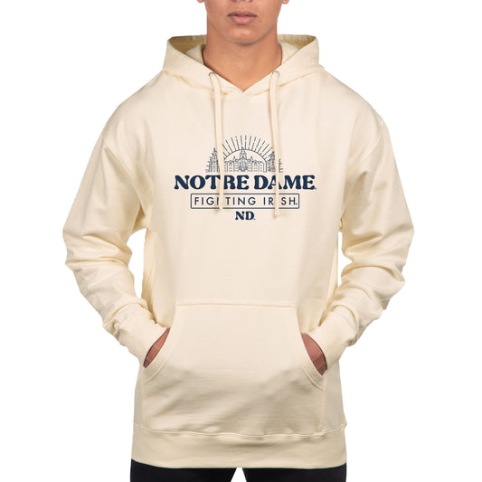 Men's Uscape Apparel Cream Notre Dame Fighting Irish Standard Hoodie