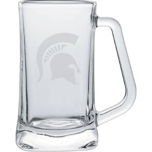 Michigan State Spartans 15oz. Frost Etch Glass Tankard