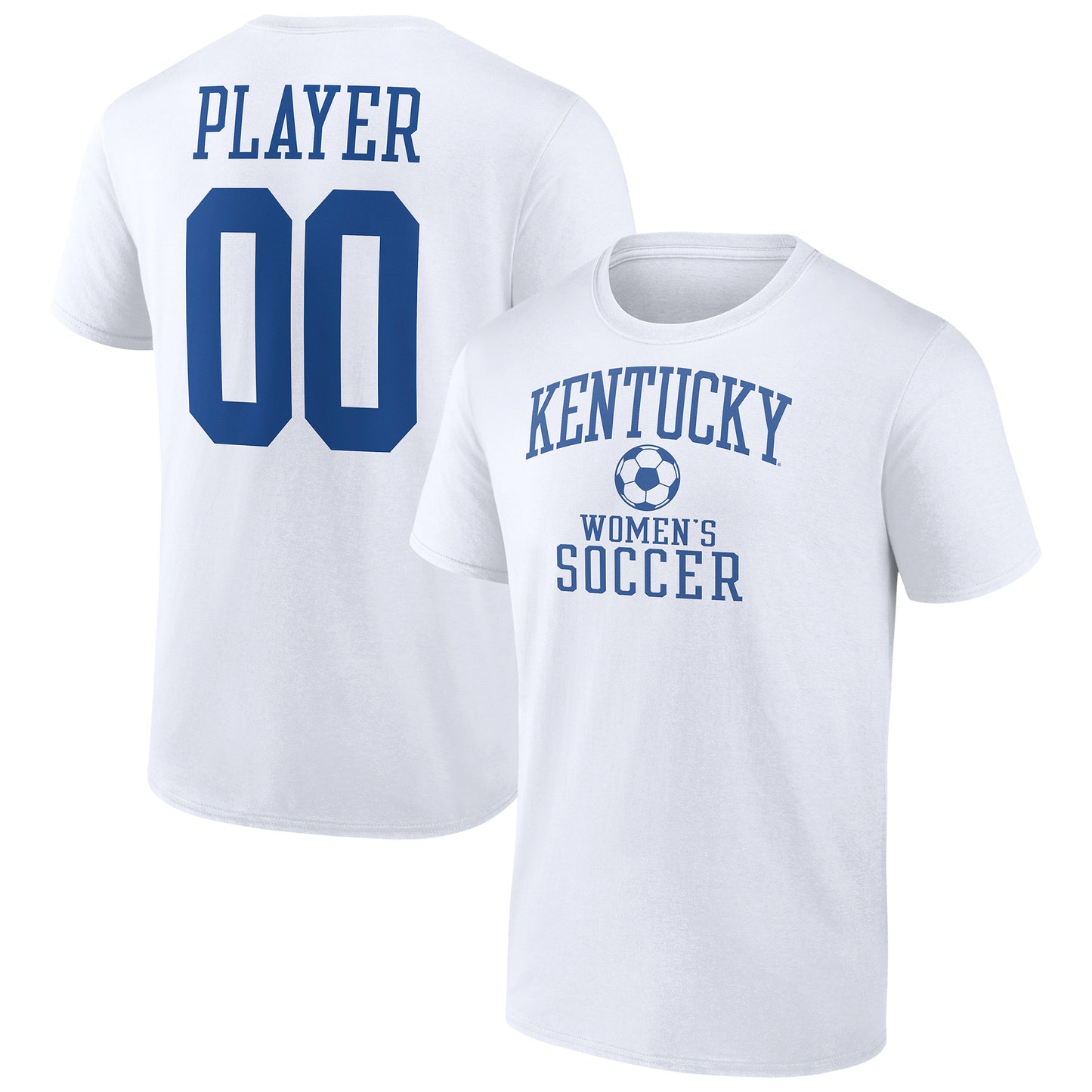 Men's  White Kentucky Wildcats Women's Soccer Pick-A-Player NIL Gameday Tradition T-Shirt