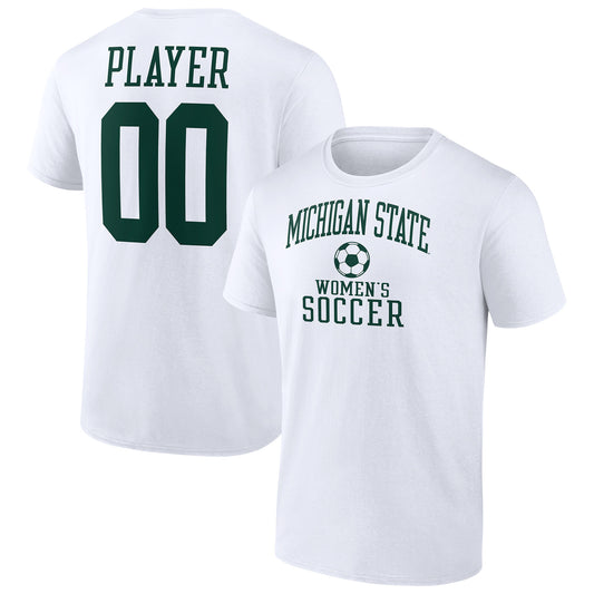 Men's  White Michigan State Spartans Women's Soccer Pick-A-Player NIL Gameday Tradition T-Shirt