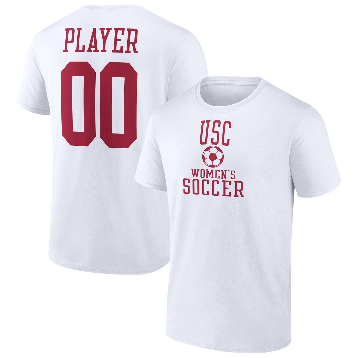 Men's  White USC Trojans Women's Soccer Pick-A-Player NIL Gameday Tradition T-Shirt