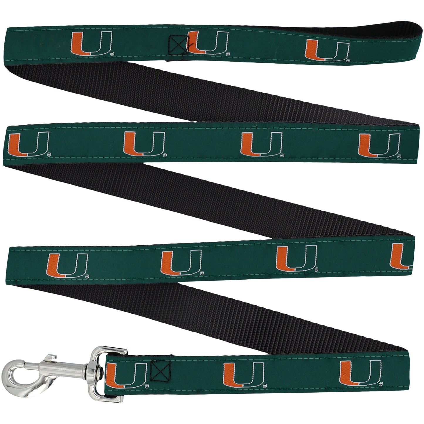 Miami Hurricanes 6' Regular Dog Leash