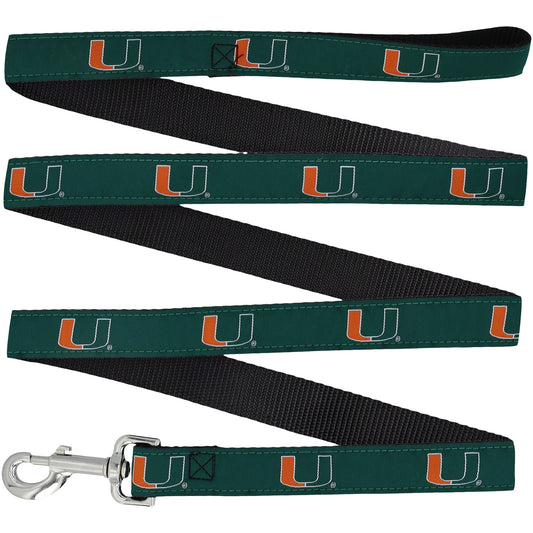 Miami Hurricanes 6' Regular Dog Leash