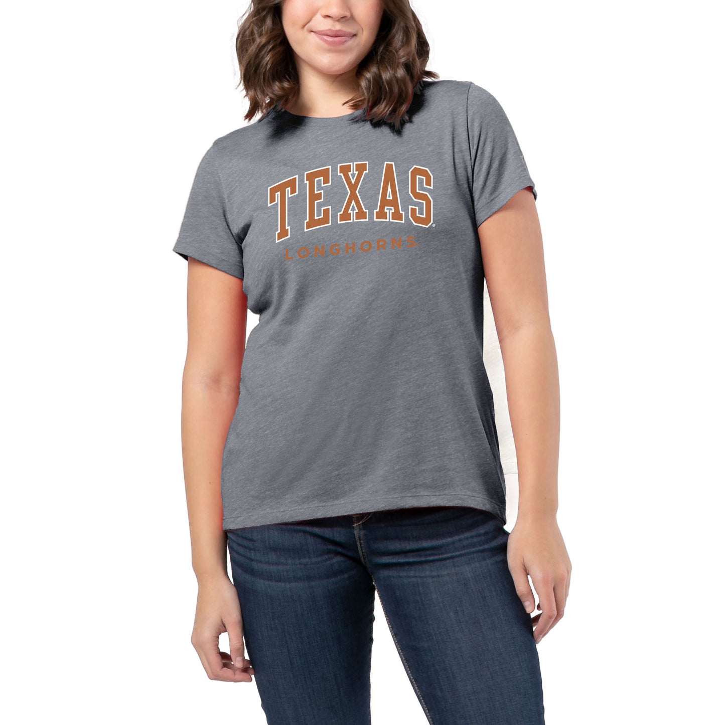 Women's League Collegiate Wear Heather Gray Texas Longhorns Intramural Classic T-Shirt