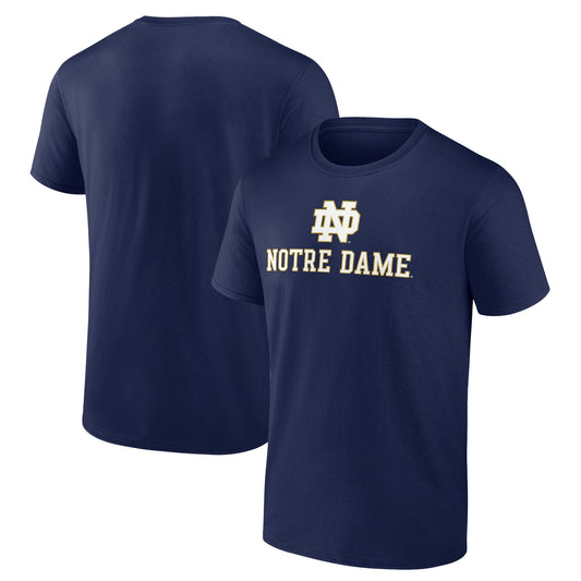 Men's Navy Notre Dame Fighting Irish Lockup Team T-Shirt