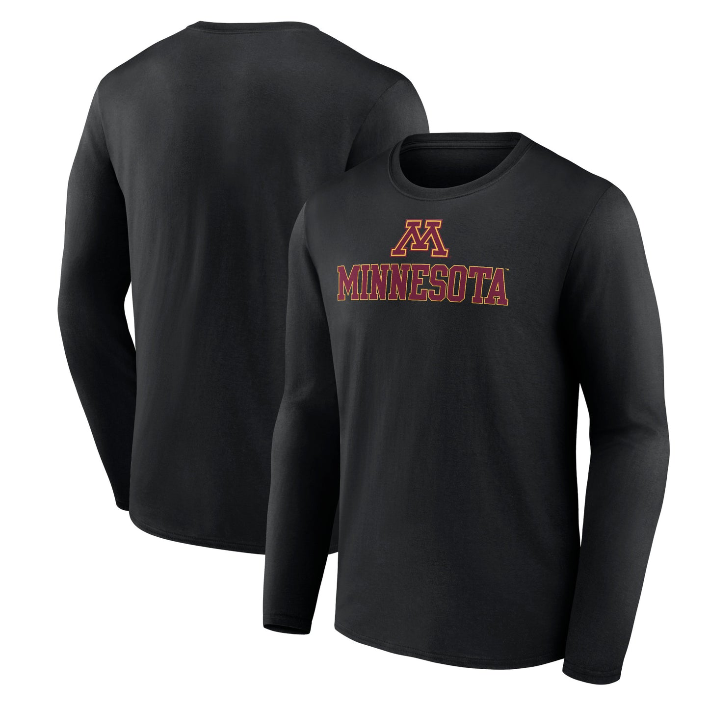 Men's Black Minnesota Golden Gophers Lockup Team Long Sleeve T-Shirt