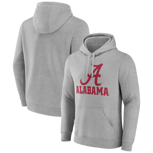 Men's Gray Alabama Crimson Tide Lockup Team Pullover Hoodie