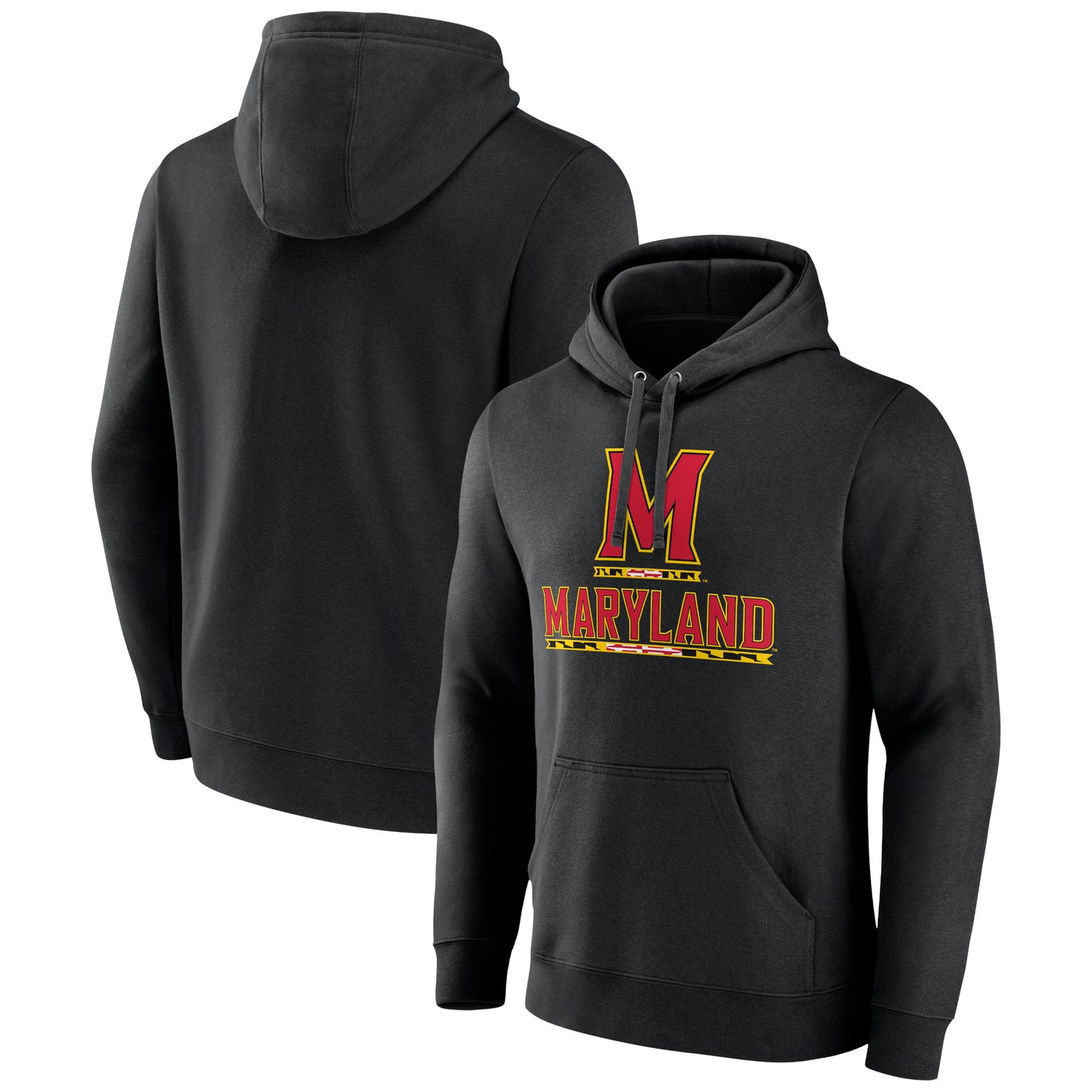 Men's Black Maryland Terrapins Lockup Team Pullover Hoodie