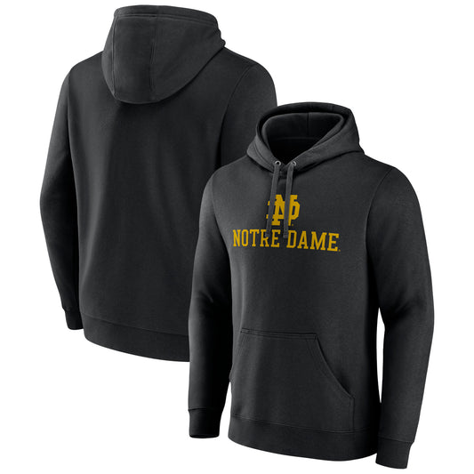 Men's Black Notre Dame Fighting Irish Lockup Team Pullover Hoodie