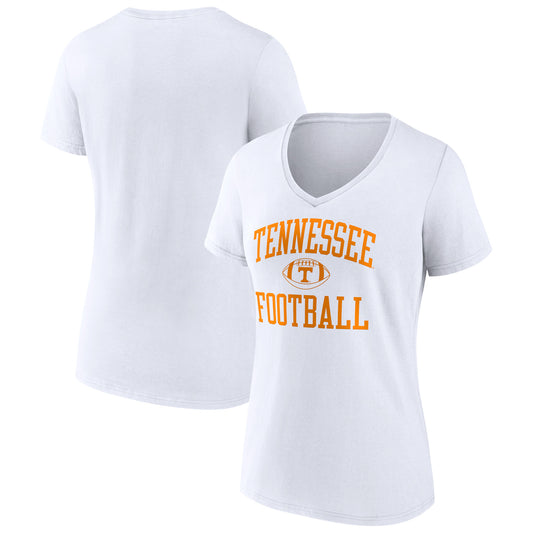 Women's White Tennessee Volunteers First Sprint Team V-Neck T-Shirt