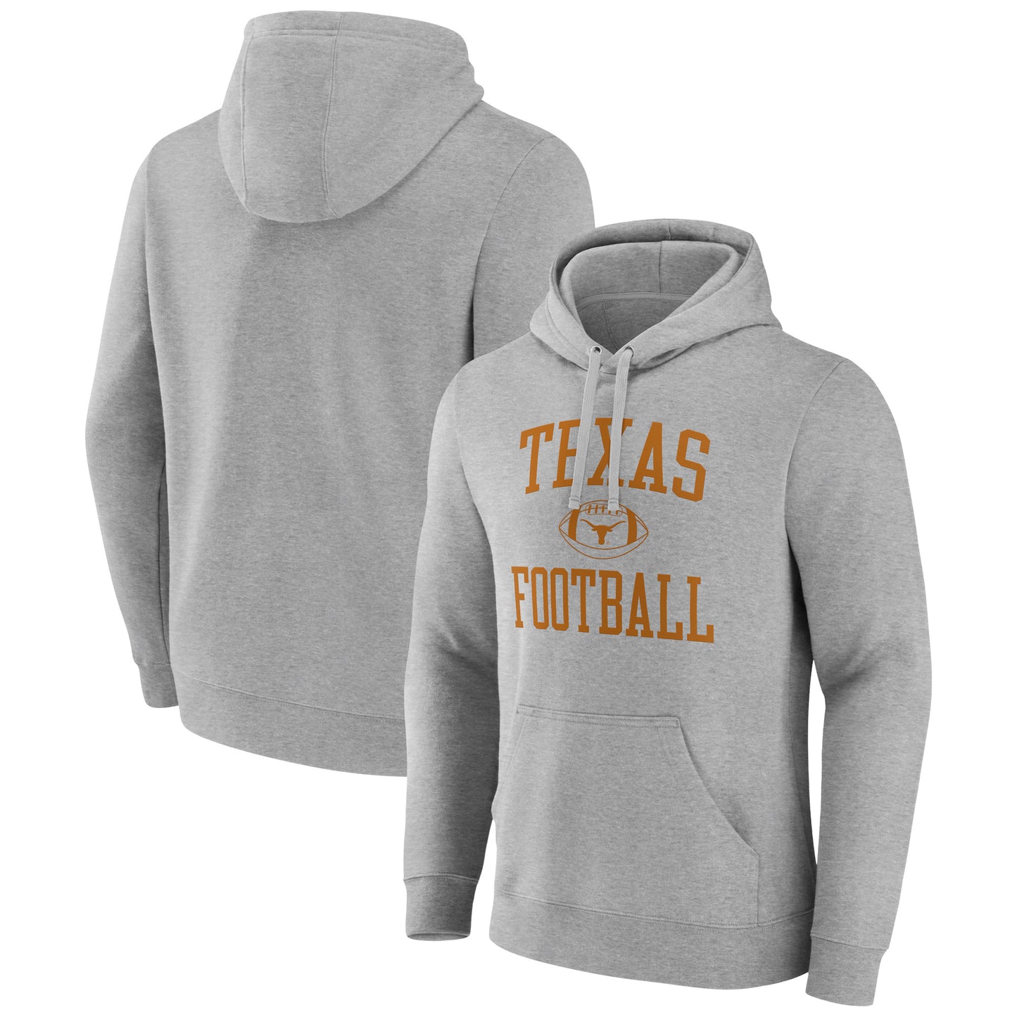 Men's Gray Texas Longhorns First Sprint Team Pullover Hoodie