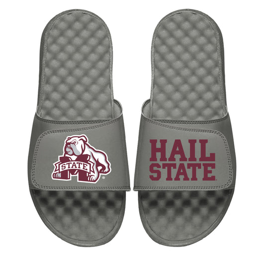 Unisex ISlide Gray Mississippi State Bulldogs Slogan Slide Sandals