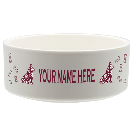 White Texas A&M Aggies 20oz. Personalized Pet Bowl
