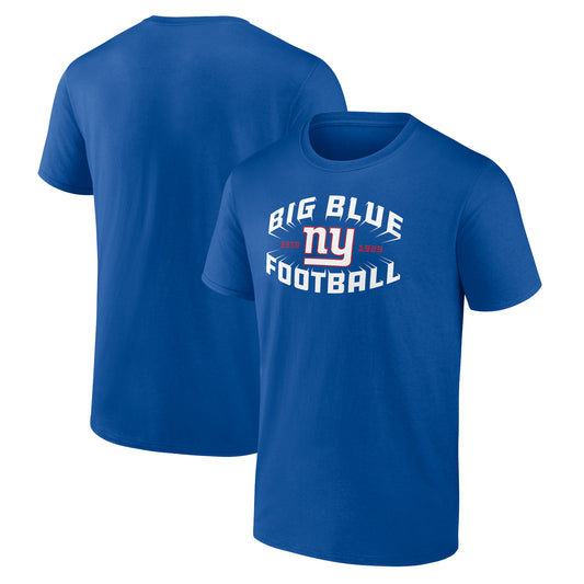 Men's Royal New York Giants Hometown Collection Sweep T-Shirt