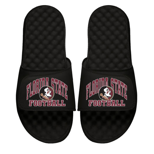 Unisex ISlide Black Florida State Seminoles Football Varsity Slide Sandals