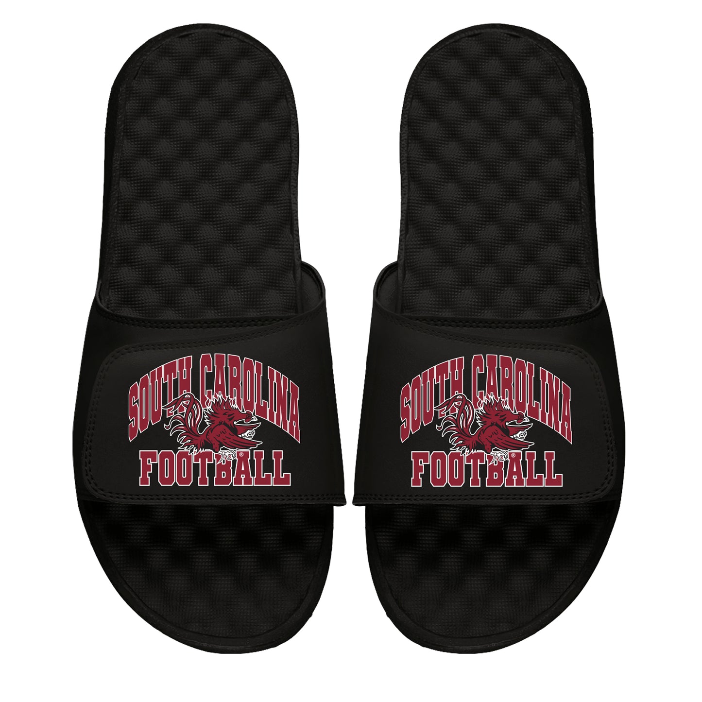 Unisex ISlide Black South Carolina Gamecocks Football Varsity Slide Sandals