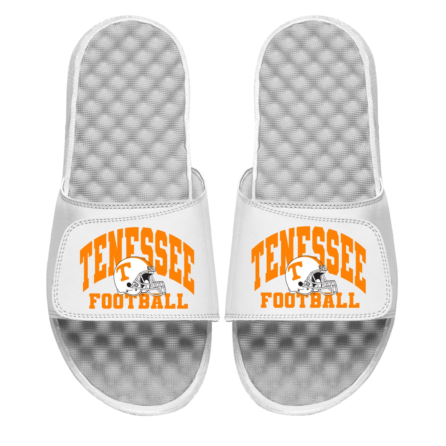 Unisex ISlide White Tennessee Volunteers Football Varsity Slide Sandals