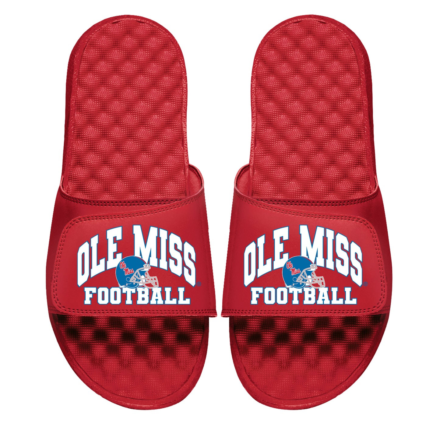 Youth ISlide Red Ole Miss Rebels Football Varsity Slide Sandals