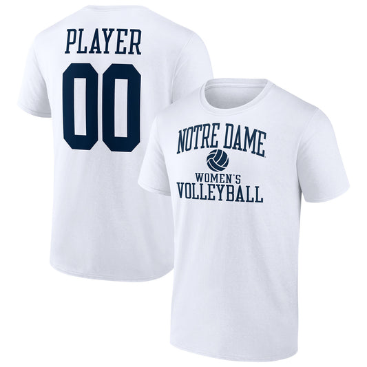 Men's White Notre Dame Fighting Irish Women's Volleyball Pick-A-Player NIL Gameday Tradition T-Shirt