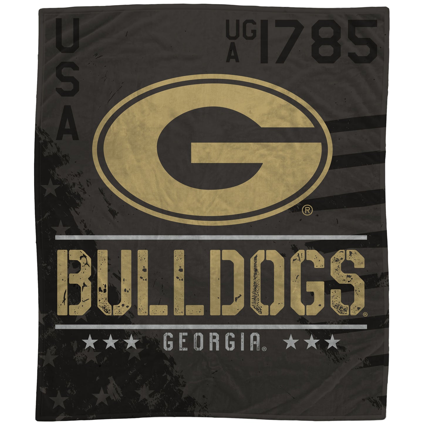 Georgia Bulldogs 50'' x 60'' Camo Flannel Fleece Blanket